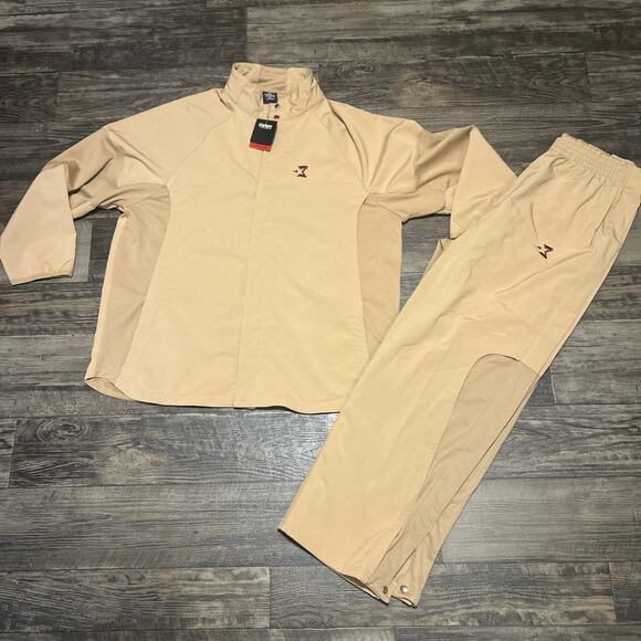 Starbury Jacket Pants Warmup Outfit XL Tan Men’s Tear Away Basketball - Picture 1 of 15